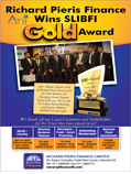 Richard Peiris Finance Wins SLIBFI Gold Award